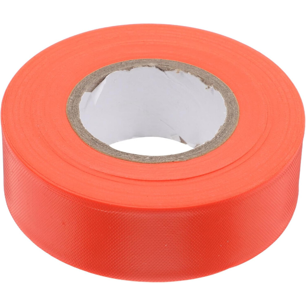 High Visibility Orange Flagging Tape Made Of Sturdy Pvc For Safety Boundary Marking And Outdoor Versatility 5455468297588
