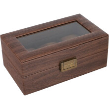 Uhrenaufbewahrungsbox im Retro-Stil aus PU-Leder mit Fächern, Organizer für Herren, Präsentationsbox, Uhrenverpackungsbox