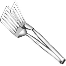 Fischwender, Pfannenwenderzange, Edelstahl, langlebig, spülmaschinenfest, professionelles Kochgeschirr, Pfannenzubehör, Hotelbedarf