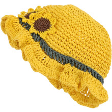 Kids Sunflower Beach Cap Summer Straw Hat Lightweight Breathable Sun Protection Childre