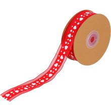 Liebesband, Geschenkband zum Verpacken von Festtagsgeschenken, Verpackungsmaterial, Drahtverstärkter Jutesack, Hochzeit