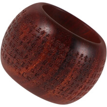 Herren-Drehring mit Tigermuster und Herzgravur, Meditations-Daumenring, stilvolles Accessoire