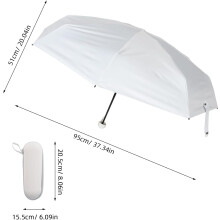 Mini-Sonnenschirm, kompakt, faltbar, kleiner Reiseschirm mit UV-Schutz für Strand und Outdoor-Aktivitäten