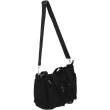 Große Nylon-Handtasche für Damen mit Reißverschluss, Tragegriff und mehreren Fächern – ideal für Büro, Arbeit und Reisen
