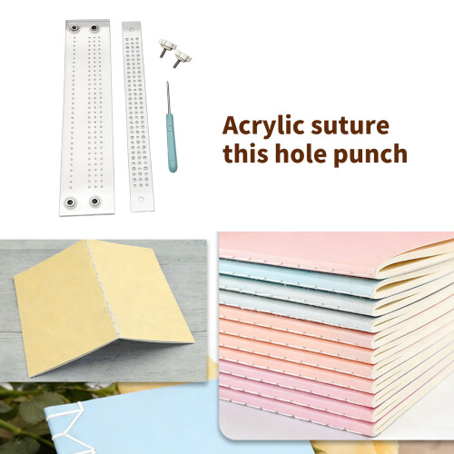 Acrylic Hole Puncher Bookbinding Sewing Positioning Puncher For