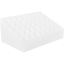 Kosmetikkoffer mit 40 Fächern, Aufbewahrungsbox für Lippenstifte, Schreibtisch-Organizer, weiße Make-up-Aufbewahrungsbox