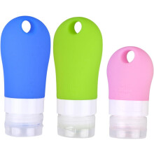 3er-Pack Silikon-Quetschflaschen für Shampoo und Duschgel, leere, tragbare Dosierflaschen