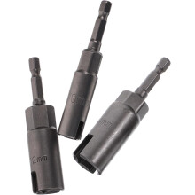 3-teiliges Steckschlüssel-Set, 1/4 Zoll Griff, Chrom-Vanadium-Legierung, Flügelmutternschlüssel