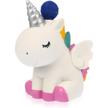 Weißes Einhorn-Ornament aus Kunstharz, Seifenblasenmacher, Aquariumdekoration, Dekoration für die Aquariengestaltung