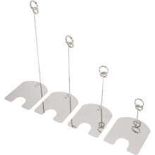 4er-Set Bilderklammern, Tischnummernständer, Namenskartenhalter für Hochzeitsfeiern, Platzkartenhalter