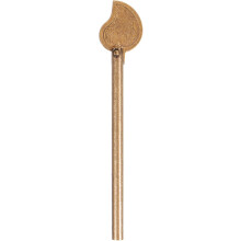 Brass Leaf Shape Door Locking Pin Retro Classical Decorative Heavy Duty Easy to Use Latch for Old Doors