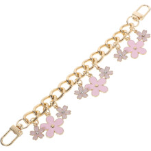 Metallummantelte Kette, Blumen-Taschenkettenverlängerung für Tragetaschen, Handtaschenriemen, Ersatz-Charms-Riemen