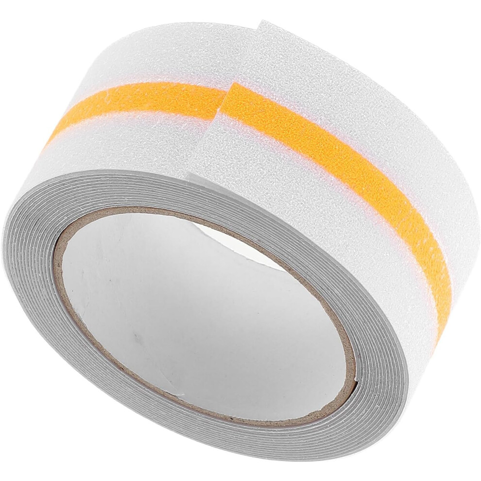 Anti-Slip Pu Rubber Stair Tape Luminous Orange Glow, 5Cm X 5M Non-Skid Safety Strip For Indoor Stairs 5455468299520
