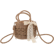 Gewebte Sommer-Strandtasche mit Schultergurt, kleine Boho-Umhängetasche für Damen, vielseitig verwendbare Tragetasche