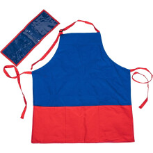 Kindergarten-Lehrerschürze mit Tasche und aus Stoff