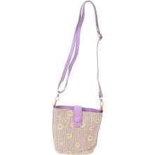 Mädchen-Umhängetasche und einschulterfeste Ketten-Beuteltasche, lila Damen-Freizeithandtasche