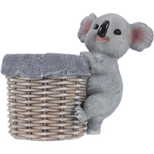 3D-Stiftehalter aus Kunstharz in Koalaform, dreidimensionaler Schreibtisch-Organizer in Tierform, dekorativer Aufbewahrungstopf