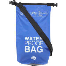 Waterdichte Dry Bag 10l Blauw Outdoor Rafting Zwemrugzak Strandtas met Schouderriem