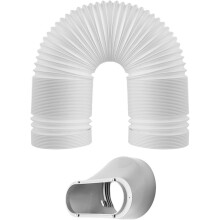 Klimaanleggets eksosslange Fleksibel plastventilasjonsrør med solid adapter Enkel fjerning Lekkasjesikker