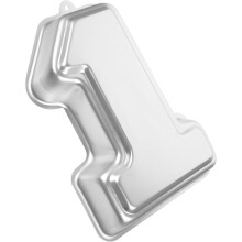 Geburtstagskuchenform aus Aluminiumlegierung in Form der Zahl 1 – leicht zu reinigen, schnell trocknend – ideal zum Backen