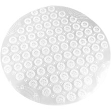 PVC-Teppiche, Badezimmer-Antirutschmatte, rund, weiß, umweltfreundliches PVC-Material, verschleißfest, rutschhemmend