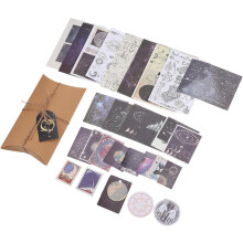 Retro-DIY-Scrapbook-Aufkleber, Vintage-Astrologie-Dekorpapieraufkleber