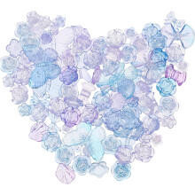 Gradient Butterfly Flower Beads DIY Jewelry Craft Beads for Bracelet and Necklace Making