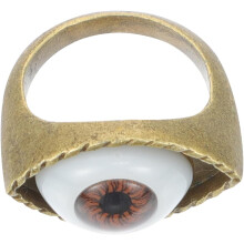 Vintage-Ring mit übertriebenem Augen-Motiv, Fingeraccessoire im Punk-Stil aus Legierung