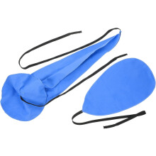 2 stuks saxofoonreinigingsdoekjes voor altsaxofoon, blauw, van praktisch materiaal.