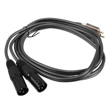 1,5 meter dobbel RCA til dobbel XLR hannlydkabel utmerket lydeffekt og anti-interferens