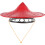Decorative Warrior Hat Decorative Hat Prop Bamboo Cone-shaped Breathable Adjustable 1