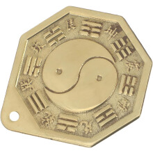 Chinese Eight Diagrams Mirror Brass Mirror Craft Decor Antique Style Wall Bagua Decoration
