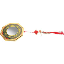 Tai Chi Bagua Mirror 8pcs Auspicious Ornament Brass Bronze Aluminium Antique Feng Shui Wall Décor