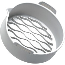 Silikonmatte til airfryer for matlaging og baking, sammenleggbar silikongrytebrett med slippbelegg