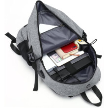 Basketball- und Fußballrucksack mit Schnallenverschluss, verstecktem Netz für Herren, Oxford-Gewebe, USB-Ladeanschluss, Schultasche