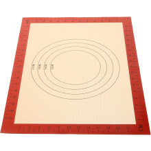 Tapete de silicona para hornear antiadherente, color caqui, fácil de limpiar, apto para alimentos, ideal para hornear en casa, estirar y amasar masa.