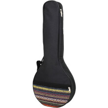 26 Inch Portable Banjo Case 4-string Banjo Carrying Bag with Cotton Padding Black Side Handle Full Protection
