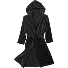 Herren-Bademantel mit Kapuze, Handtuch, Schwarzer Polyester-Bademantel für Herren, Einheitsgröße, Leichter Duschmantel
