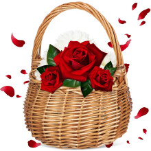 Weidenkorb für Blumenmädchen – ideal als Gastgeschenk oder Dekoration für Hochzeiten und Zuhause; stilvoller Aufbewahrungskorb mit Henkel