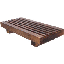 Rechteckiger Seifenablageständer aus Holz, rustikal-elegant, Badezimmer-Sockel, Seifenablage