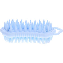 Silikon-Körperbürste für Dusche und Badewanne, Peeling, Massage, Haar- und Kopfhautreinigung, Nass- und Trockenanwendung