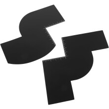 Bartstyling-Werkzeug aus PP-Material, 2-teilig, Nackenrasur-Führung