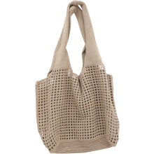 Sommerliche Stricktasche für Damen, gehäkeltes Netztaschen-Design für Urlaubsausflüge und den täglichen Gebrauch