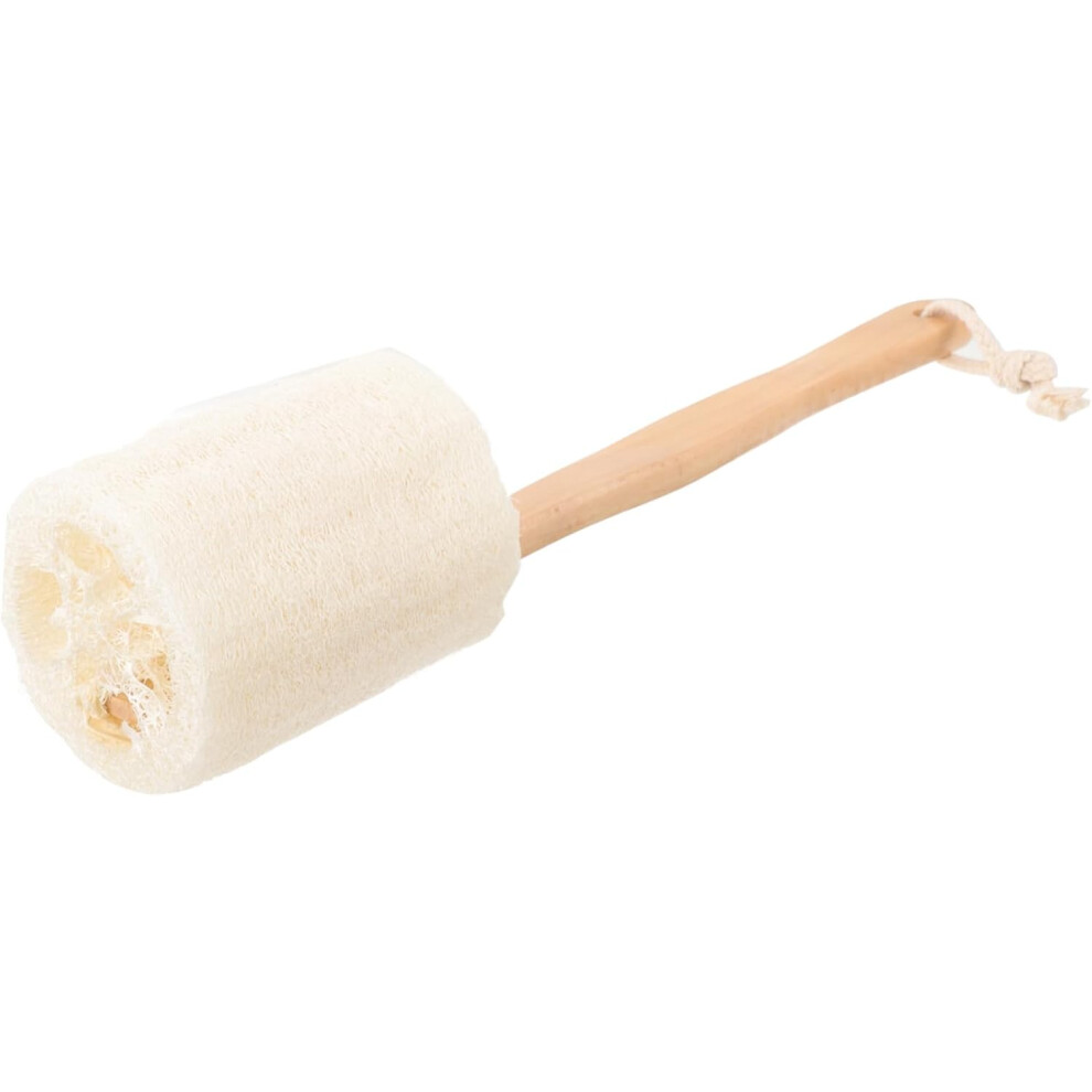 Hkhbjs Natural Loofah On A Stick Bath Brush For Home Use, Long Handle Exfoliating Skin Scrubber