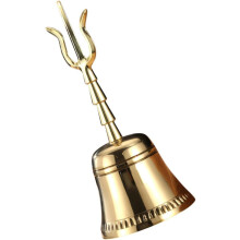 Handglocke aus Kupfer, buddhistisch, Tempelglocke, leicht zu tragen, beruhigender Klang