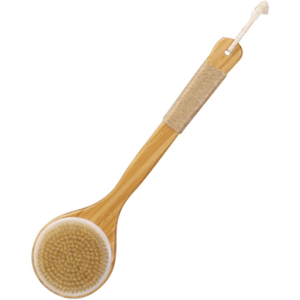 Hkhbjs Long Handled Shower Brush Soft Bristles For Back Exfoliation Dual-Sided Bath Scrubber Tool