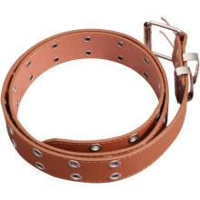 Women Belt Man Belt Punk Style for Casual Wear with Double Grommet Design