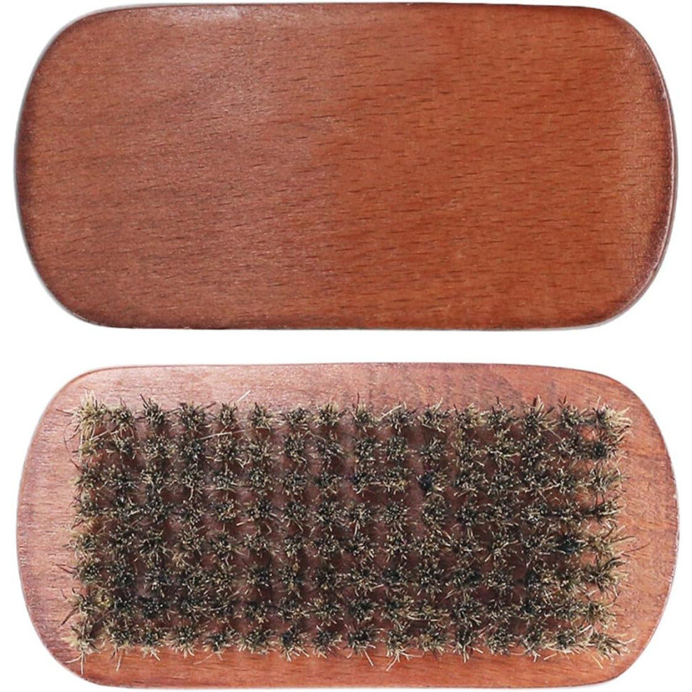 Hkhbjs Brown Beech Wood Beard Brush And Comb Detangler Brush For Men Sturdy For Beard Care Accessory