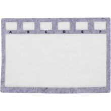 Perlenmatte 29x20cm Filz-Perlenbrett mit Zentimeterskala für Armbandherstellung, DIY-Schmuckbastelhalter