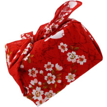 Bento-Einwickeltuch, Lunch-Bandana-Hülle im japanischen Stil mit aufwendigem Blumenmuster